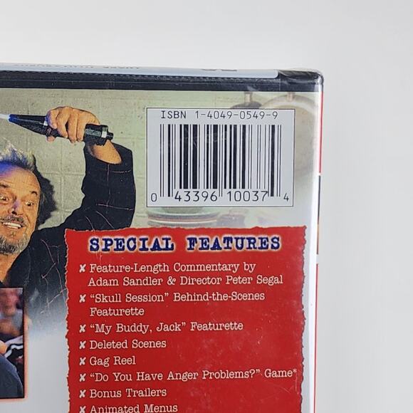 Anger Management Sony Pictures 2003 Adam Sandler & Jack Nicholson DVD Movie - Picture 3 of 5